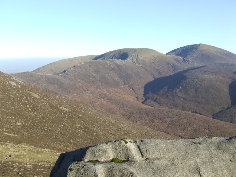 VIEW ACROSS THE MOURNES FROM SLIEVE BEARNAGH