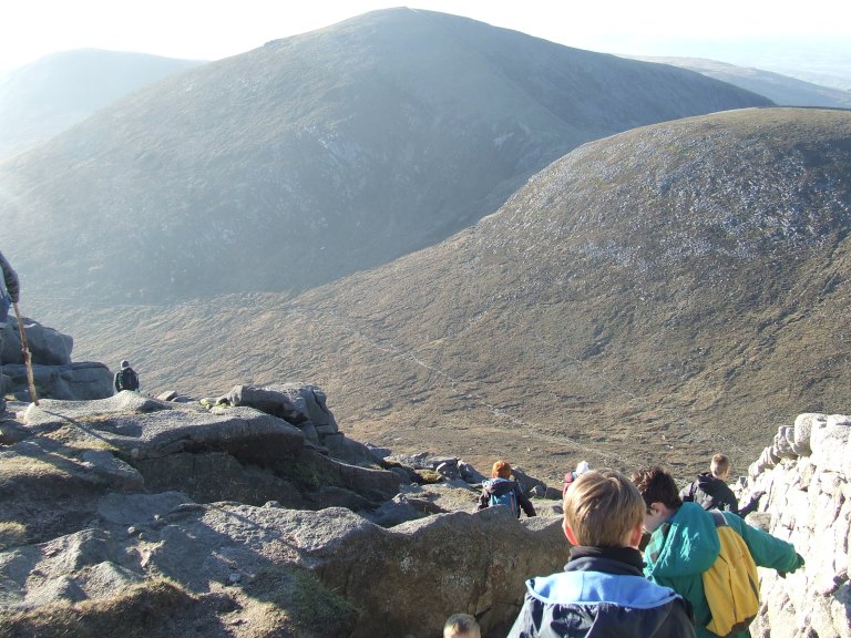 THE DESCENT FROM SLIEVE BEARNAGH